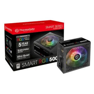 Thermaltake 500W Smart RGB 80+ Certified Power Supply (PS-SPR-0500NHSAWA-1)
