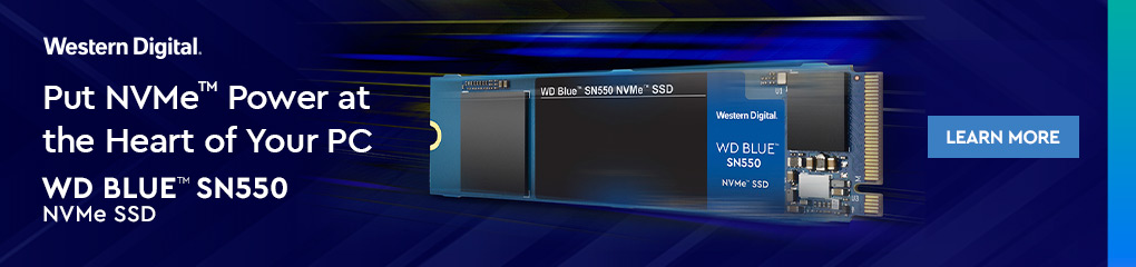 WD Blue NVMe SSD Banner