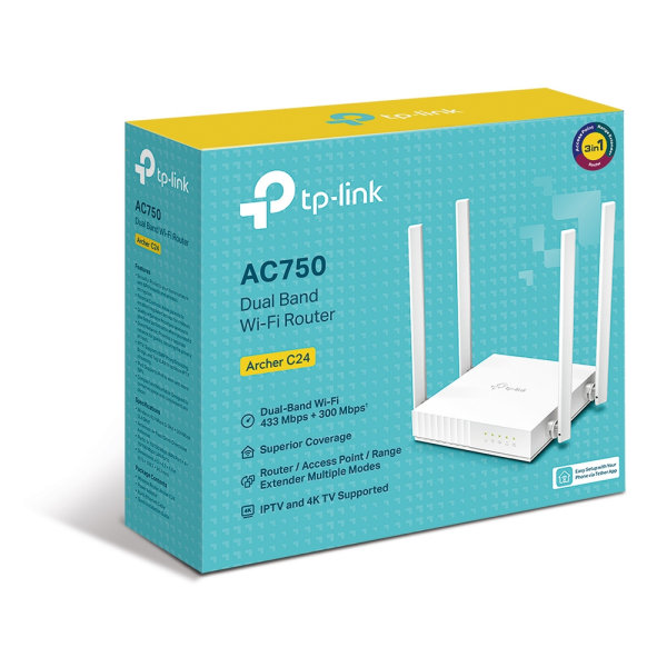 Archer C24 AC750 Dual-Band Wi-Fi Router