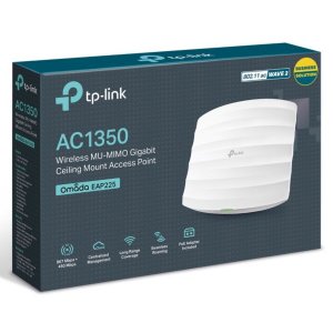 TP-Link EAP225 AC1350 Wireless Gigabit Ceiling Access Point With PoE