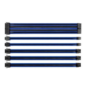 Thermaltake TT Mod Sleeved PSU Extension Cable Set Black & Blue