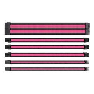 Thermaltake TT Mod Sleeved PSU Extension Cable Set Black & Pink