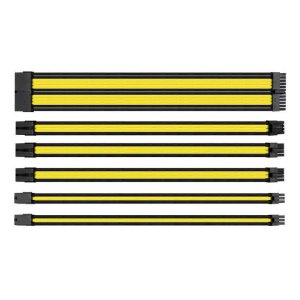 Thermaltake TT Mod Sleeved PSU Extension Cable Set Black & Yellow