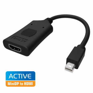 Simplecom DA101 Active MiniDP to HDMI Adapter 4K UHD (Thunderbolt - Eyefinity Compatible)