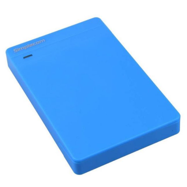 Simplecom SE203 Tool Free 2.5 SATA HDD SSD to USB 3.0 Enclosure Blue