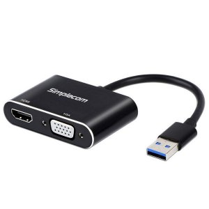 Simplecom DA316 USB 3.0 to HDMI + VGA Video Card Adapter Full HD 1080p 01