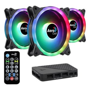 Aerocool Duo 12 Pro ARGB Pro 3 Pack (Hub and Controller Included)