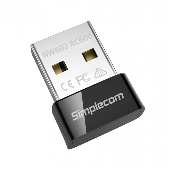 Simplecom NW602 Wi-Fi AC600 Dual Band Nano USB Adapter