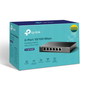 TP-Link TL-SF1006P 6-Port 10 100Mbps Unmanaged Desktop Switch with 4 Port PoE+