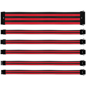 Cooler Master Sleeved ATX Extension Cable Kit Red & Black