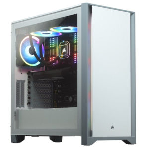 Corsair 4000D Tempered Glass Mid-Tower ATX Case - White
