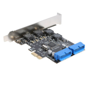 PCI-E to USB 3.0 PCIe Card with Dual 19-Pin USB 3.0 Internal Connectors