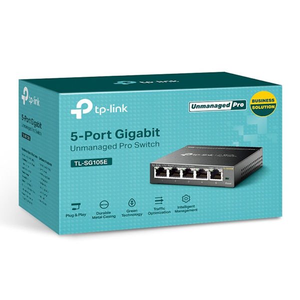 TP-Link TL-SG105E 5-Port Gigabit Easy Smart Switch