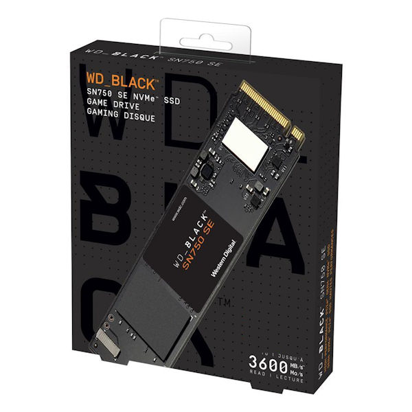 WD Black SN750 SE M.2 2280 NVMe PCIe Gen4 SSD