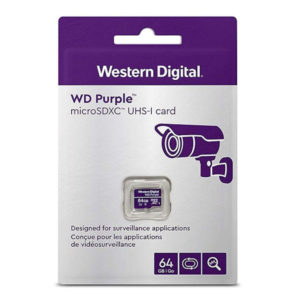 WD Purple 64GB microSDXC Class 10 U1 Memory Card Retail