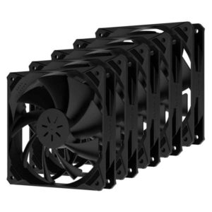 120 Mill Case Fans 5 Pack - Black