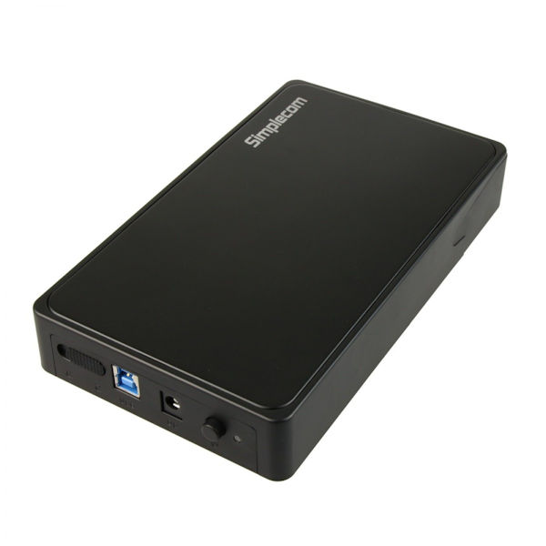 Simplecom SE325 3.5 SATA to USB 3.0 External Hard Drive Enclosure Black
