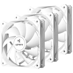upHere NT12044 Case Fan - White (3 Pack)