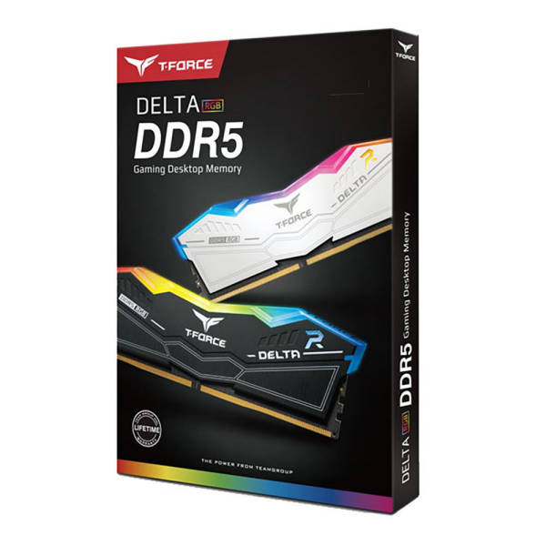 Team T-Force Delta RGB 32GB (2x16GB) 6400MHz CL40 DDR5 White