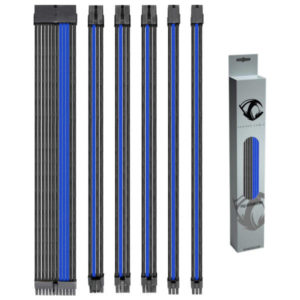 Reaper Cable Sleeved PSU Extension Set (Blue & Black)