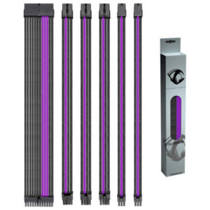 Reaper Cable Sleeved PSU Extension Set (Purple & Black)