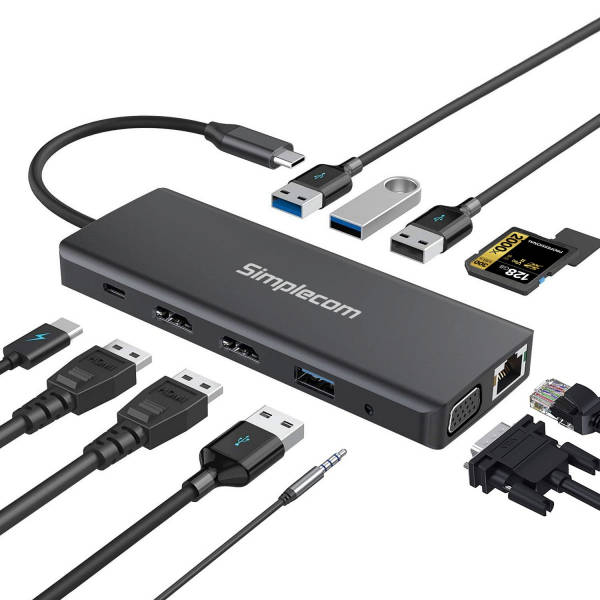 Simplecom CHN612 12-IN-1 USB-C Multiport Docking Station