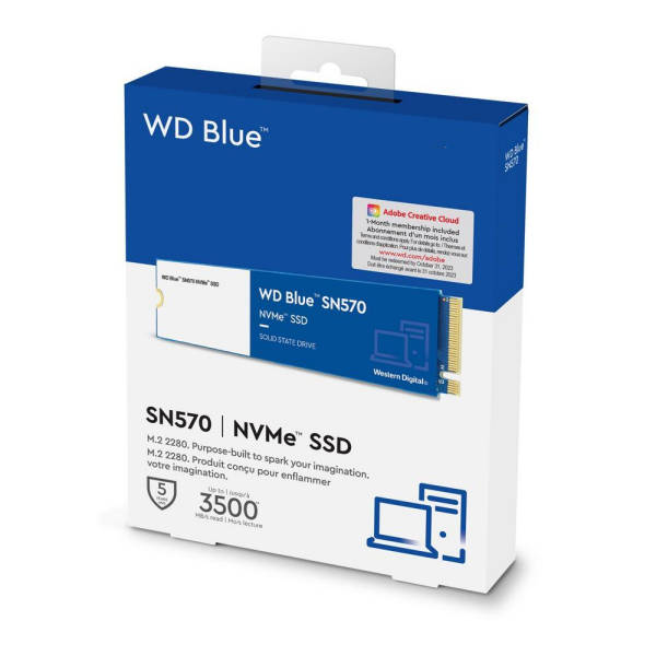 WD Blue SN570 2TB PCIe Gen3 NVMe M.2 2280 SSD