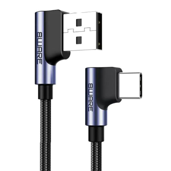 8Ware Premium 1m Samsung Certified 90 Degree Angle USB Cable
