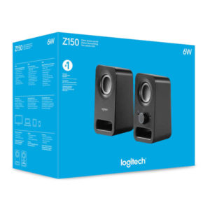Logitech Z150 Stereo Speaker Clear Stereo Sound - Black