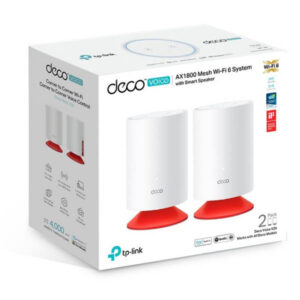 TP-Link Deco Voice X20 (2 Pack) AX1800 Mesh Wi-Fi System with Smart Speaker