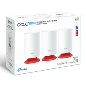 TP-Link Deco Voice X20 (3 Pack) AX1800 Mesh Wi-Fi System with Smart Speaker