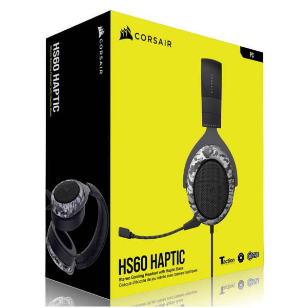 Corsair HS60 Haptic Stereo Gaming Headset - Carbon