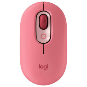 Logitech POP Wireless Mouse with Customizable Emoji Button Function - Heartbreaker Rose