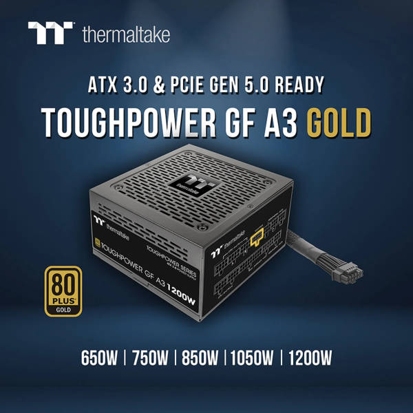 Thermaltake Toughpower GF-A3 80+ Gold - ATX 3.0 Modular Power Supply