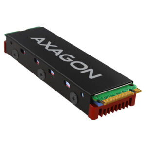 Axagon 8mm M.2 NVMe Aluminium SSD Cooler Red