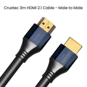 Cruxtec 3m HDMI 2.1 Cable - Male to Male