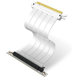 EZDIY-FAB PCIE Gen 4 16x Extreme Flexible Riser Cable White