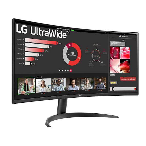 LG 34WR50QC-B 34 UltraWide QHD FreeSync 5ms 100HZ VA Curved Gaming Monitor