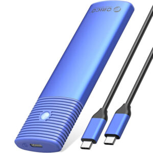 Orico Aluminum USB-C M.2 NVMe Tool-Free SSD Enclosure - Blue