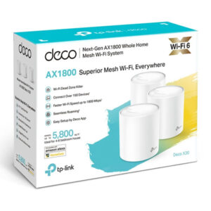 TP-Link Deco X20 AX1800 Whole Home Mesh Wi-Fi 6 System (3-Pack)