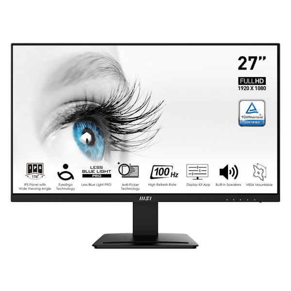 MSI PRO MP273A 27 FHD IPS 100Hz Gaming Monitor