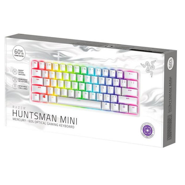 Razer Huntsman Mini 60% Opto-Mechanical Chroma Gaming Keyboard - Mercury