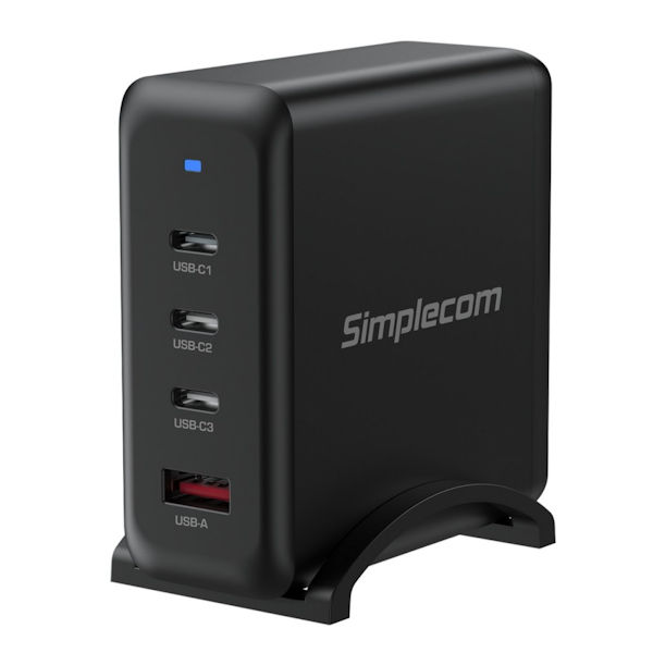 Simplecom CU400 4-Port PD 100W GaN Fast Charger 3 x USB-C + USB-A