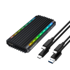 Simplecom SE525 NVMe M.2 SSD USB-C Enclosure with RGB Light