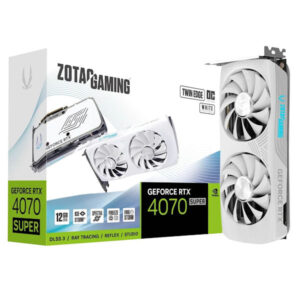 ZOTAC Gaming RTX4070 Super Twin Edge OC 12GB Graphics Card White