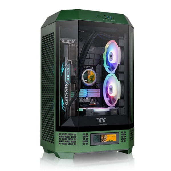 Thermaltake The Tower 300 Tempered Glass mATX Case Racing Green