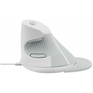 DeLUX Ergonomic Wired USB Vertical Mouse - White