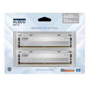 KLEVV FIT V 32GB (2x 16GB) DDR5 6000MHz C32 Memory - White