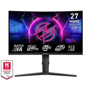 MSI MPG 275CQRXF 27 WQHD Rapid VA 240Hz 0.5ms Curved Gaming Monitor