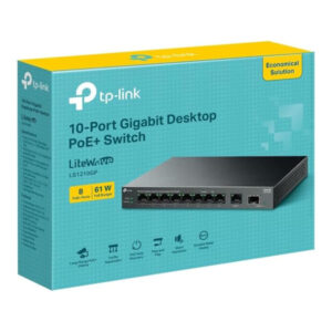 TP-Link 10-Port Gigabit Desktop Ethernet Switch with 8-Port PoE+